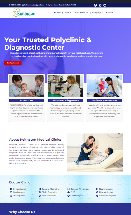 ms digimarketing Clinic web design